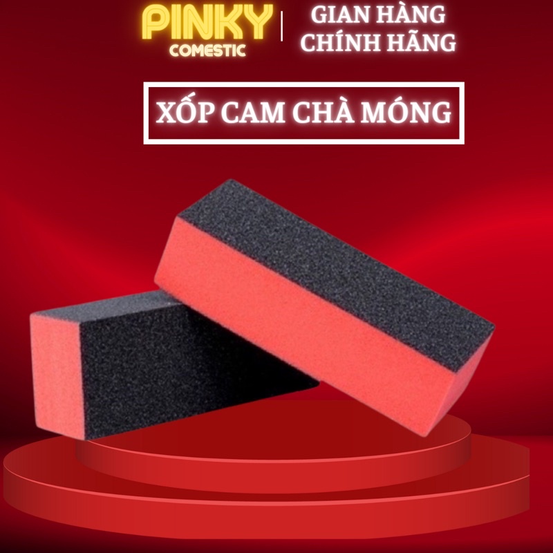 Cục xốp cam chà móng dũa móng-cục chà nhám chà mịn -trà móng bông đủ loại PLTPINKY