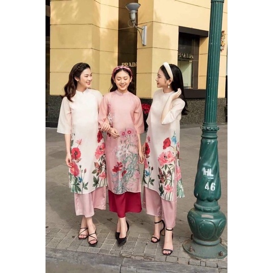 ÁO DÀI CÁCH TÂN HOA TẾT