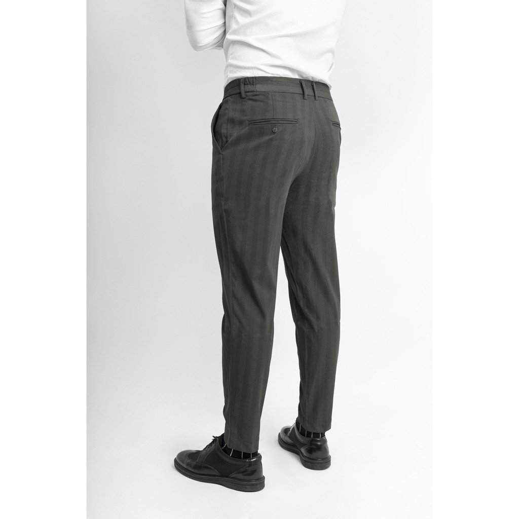 Quần âu sọc kẻ, chất kaki mềm mịn, quần ống xuông nhỏ - TROUSER 01 | BigBuy360 - bigbuy360.vn