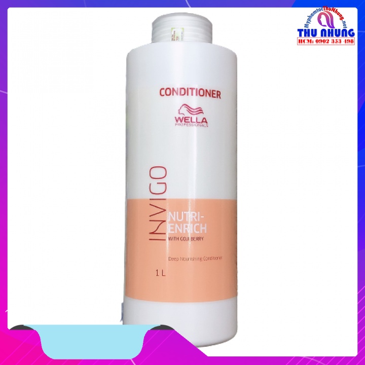 DẦU XẢ TĂNG CƯỜNG DƯỠNG CHẤT WELLA INVIGO ENRICH CHO TÓC KHÔ HƯ TỔN 1000ML