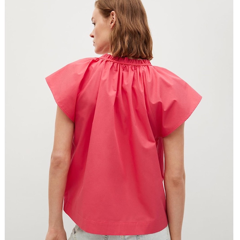 Áo Sơ Mi Kiểu Cổ Nhún Bèo Mango