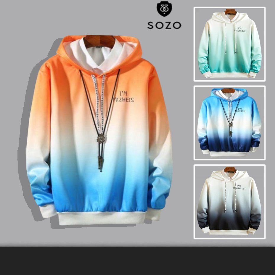 Áo Hoodie Nón Chui Trùm Đầu Nữ Nam Unisex Chất Vải Nỉ Poly Loang 2 Màu Trắng Đen WAH055NO