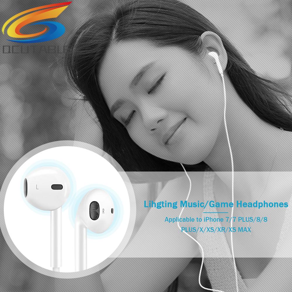 Tai Nghe 8Pin Có Dây Kèm Micro Dùng Cho ĐT táo X