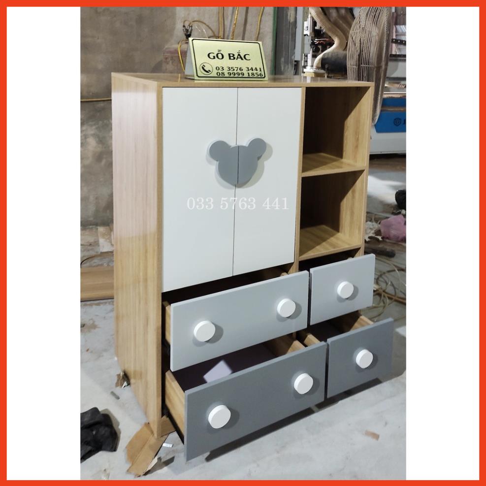 Tủ quần áo cho bé gỗ MDF phủ melamine chống nước kích thước 120x80cm vận chuyển nguyên chiếc !
