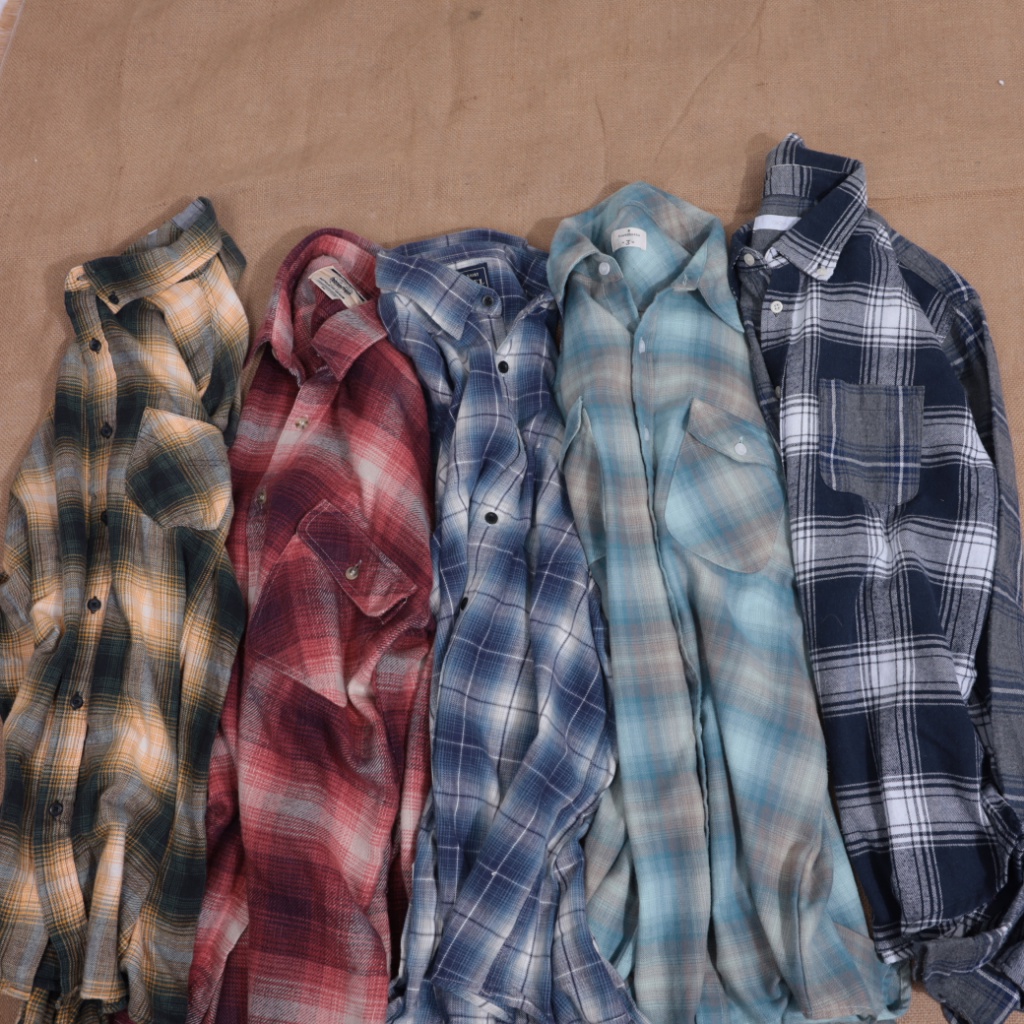 Áo sơ mi Flannel unisex - secondhand   - vintage, cổ điển