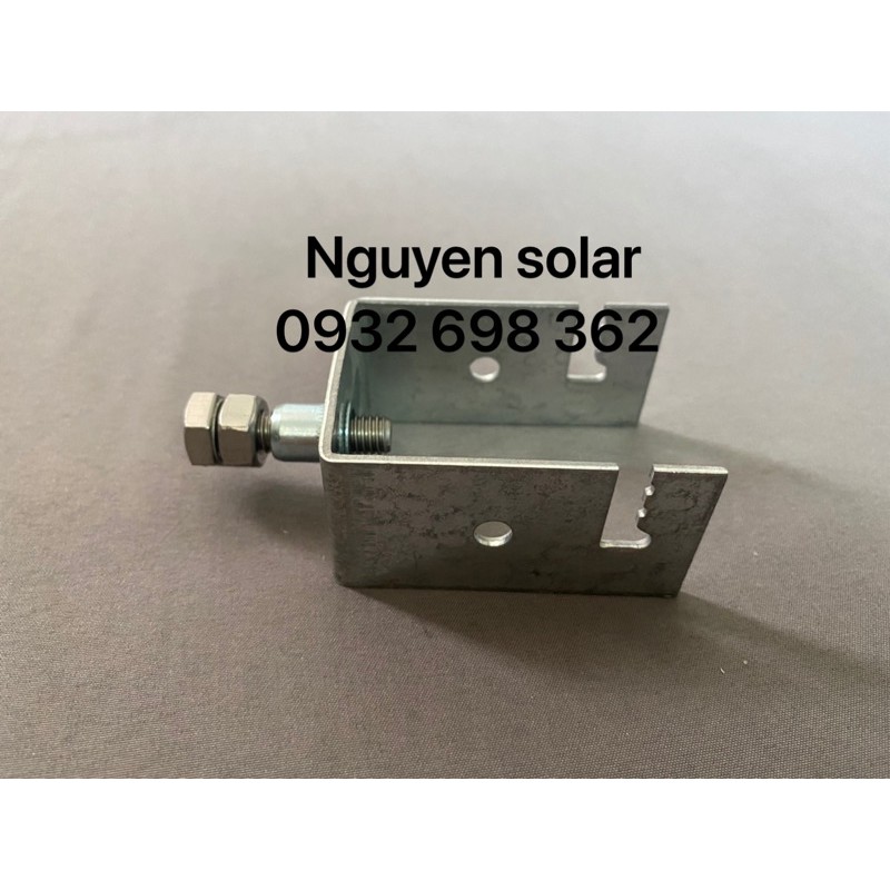 Pát U 40x40 Lắp Pin Năng Lượng Mặt Trời_KT 40x40 MM _Thép Mạ Kẽm_Bulong Inox 304_ Pát Kẹp Dưới Solar