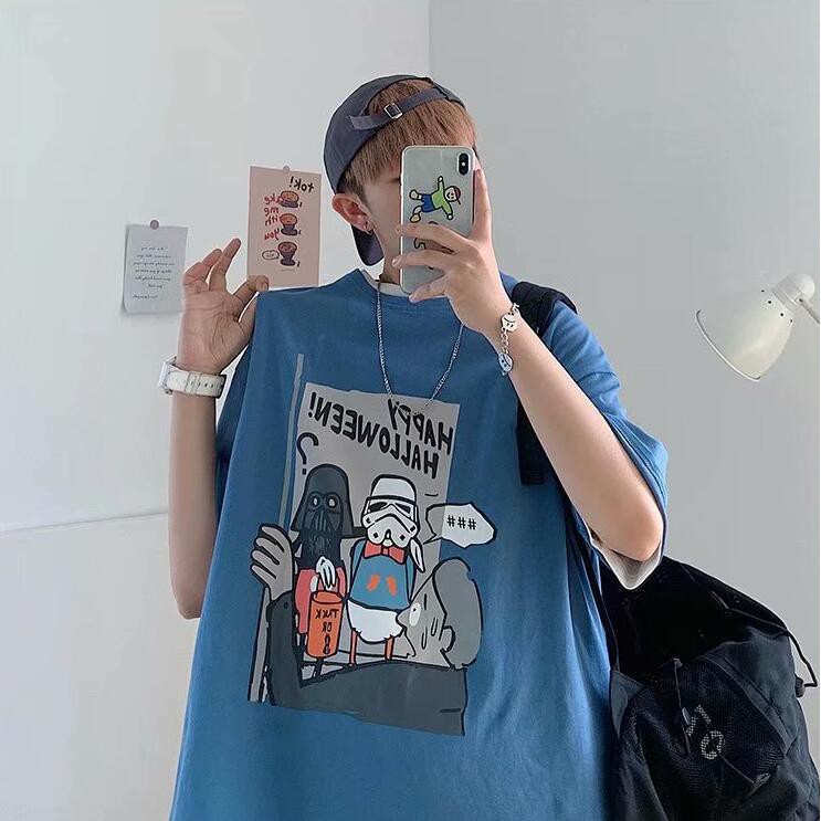 Áo Thun Form Rộng Ngắn Tay Thời Trang Dành Cho Nam