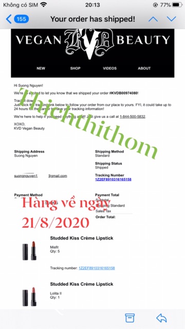 [CÓ BILL] Son Kat Von D - Misfit | BigBuy360 - bigbuy360.vn