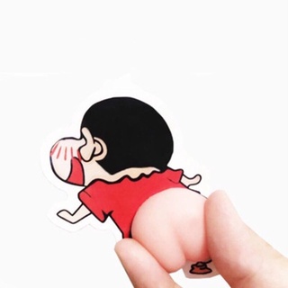 Miếng Dán Mông Sillicon Sticker Quả Đào Mông Shin Thú Bóp Giảm Stress, Dán Ốp Điện Thoại, Dán Cửa Ô Tô