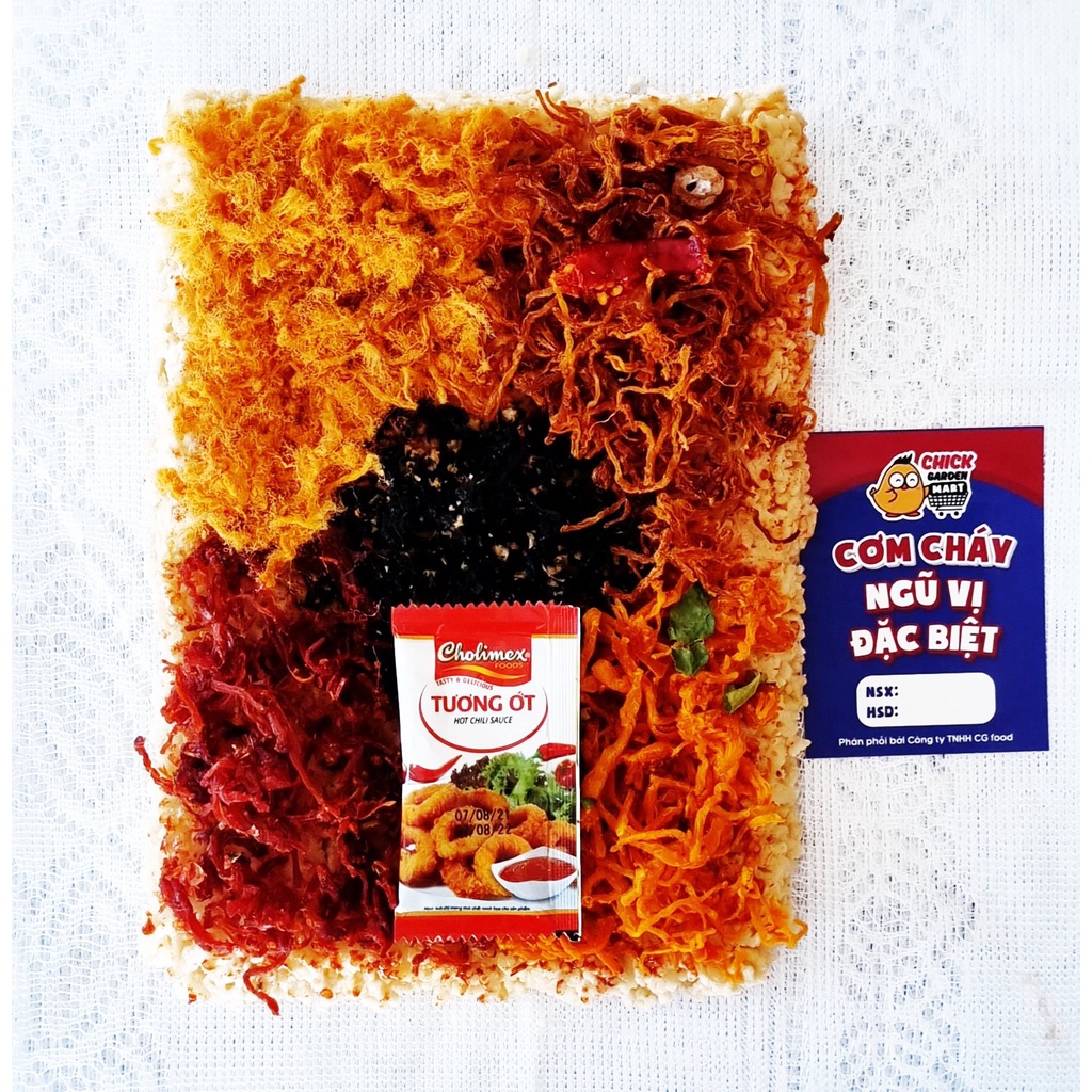 (Rẻ Nhất Sàn) Cơm Cháy 5 In 1 - Ngũ Vị Đặc Biệt Chick Garden - Siêu Thượng Hạng 250gr