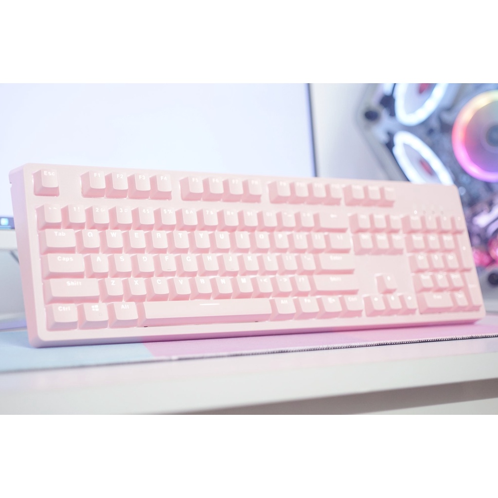 Bàn phím cơ, máy tính E-Dra EK3104 Dream Pink⚡️𝑭𝑹𝑬𝑬𝑺𝑯𝑰𝑷⚡️cao cấp, gõ bền êm tay, chơi game và dùng văn phòng cực tốt