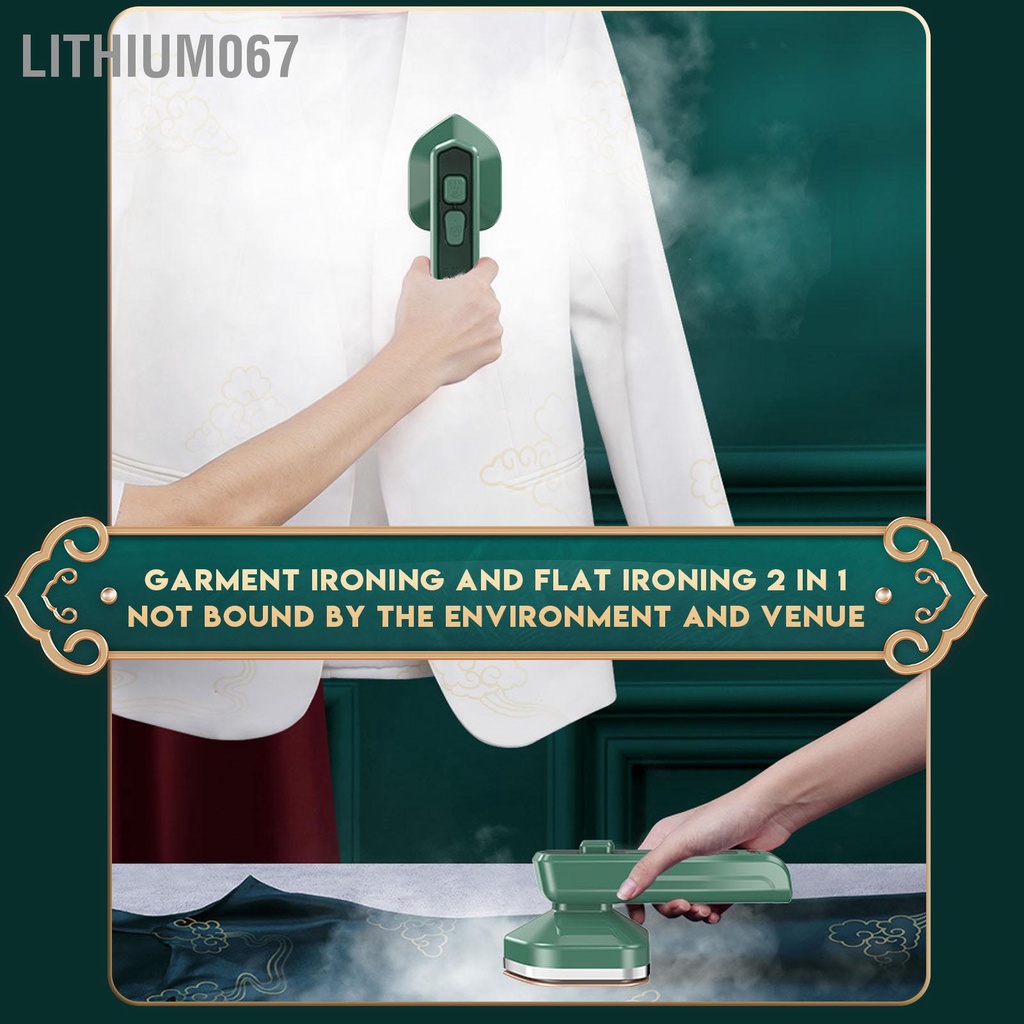 Lithium067 Máy ủi cầm tay Bàn khô ướt hơi nước mạnh mẽ với bình chứa trong suốt Cắm điện 110V của Mỹ