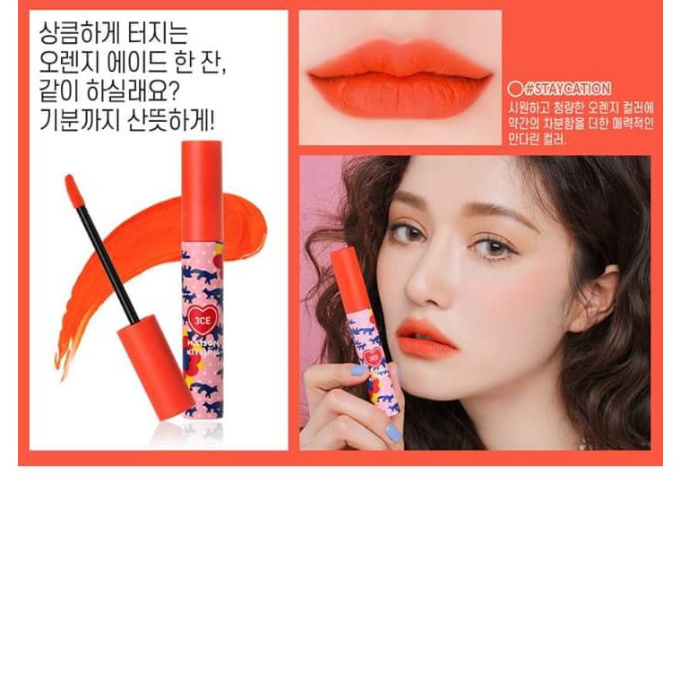 Son kem lì 3CE Maison Kitsune Velvet Lip Tint