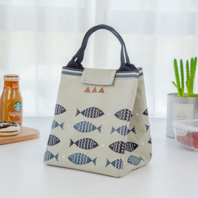 _TÚI GIỮ NHIỆT HOẠT TIẾT CUTE FISH SIÊU DỄ THƯƠNG - FORM ĐỨNG RỘNG
