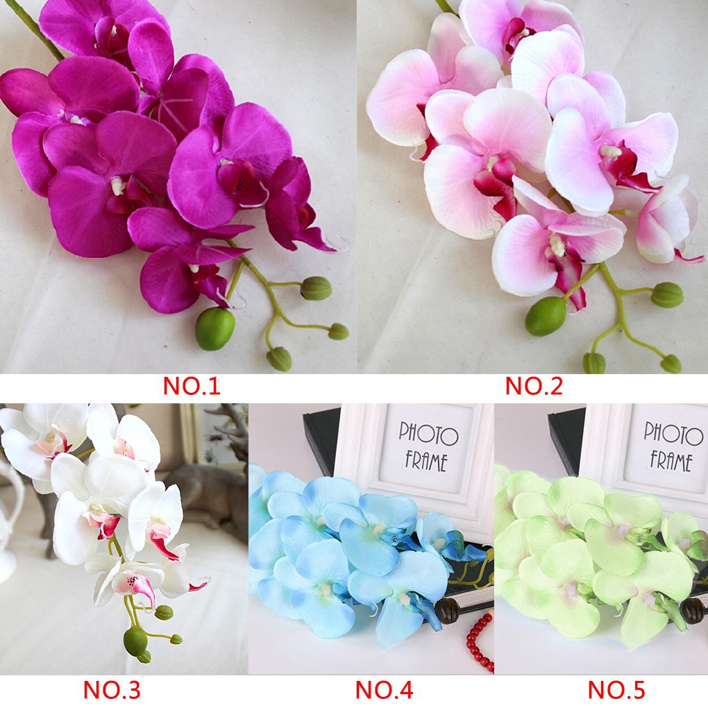 Hoa lan giả trang trí tiệc cưới
