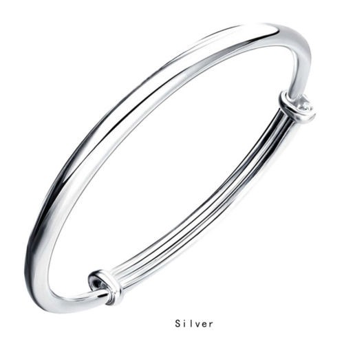 Vòng Tay Màu Bạc Hình Tròn Dễ Phối Đồ