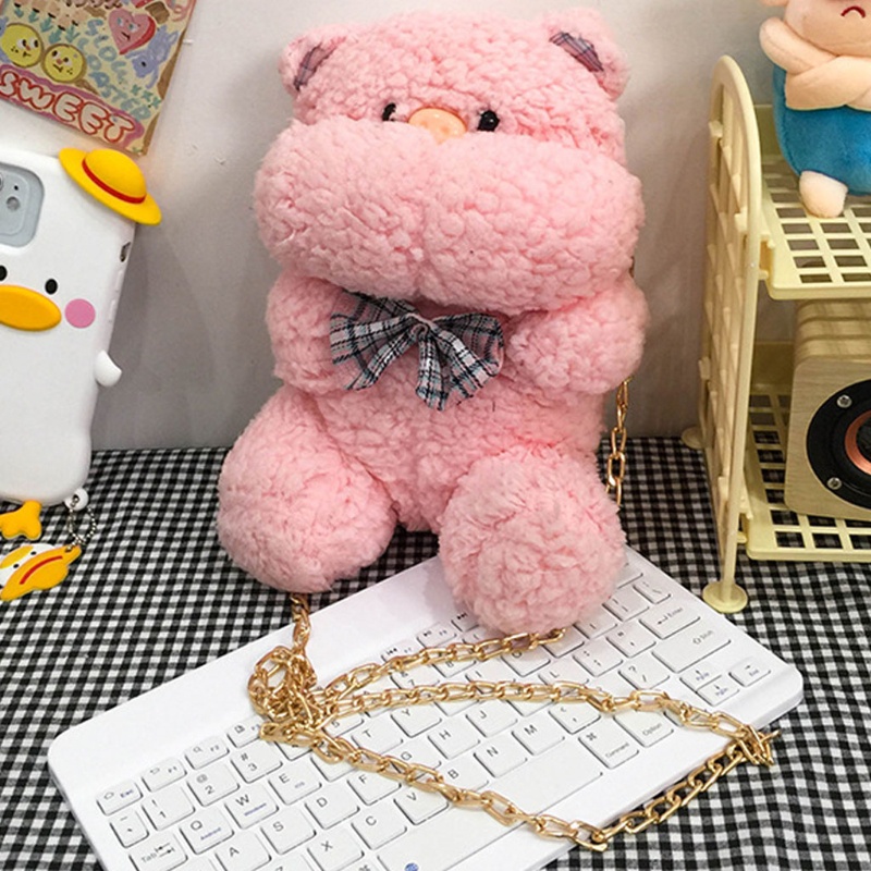 Túi Đeo Chéo Hình Thỏ Con Dễ Thương Cho Nữ