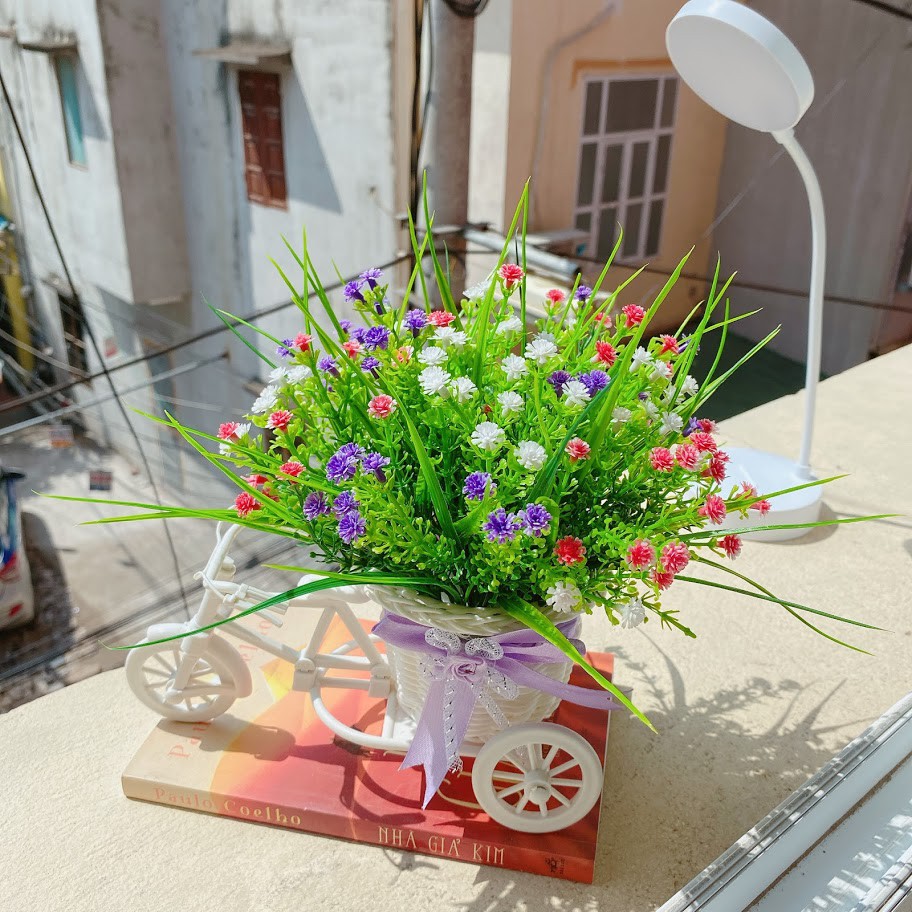 Hoa giả - Hoa Xiu baby 33cm siêu dễ thương cắm chiêm điểm tuyệt đẹp
