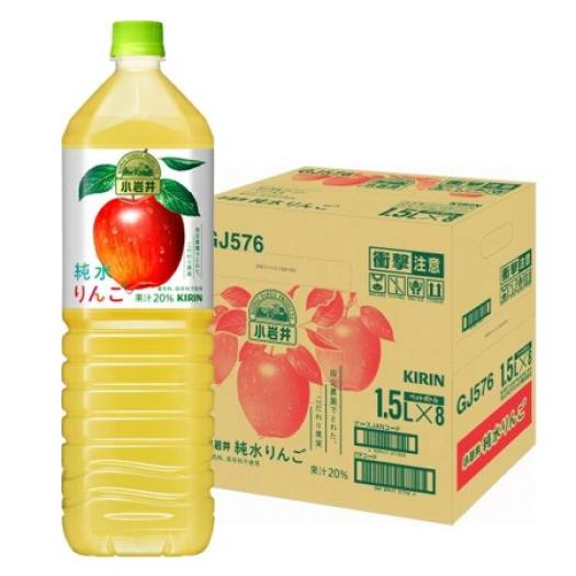 Nước ép táo tinh khiết Kirin 1.5L   không chứa đường, chất tạo mùi chất bảo quản, chống oxy hóa đẹp da