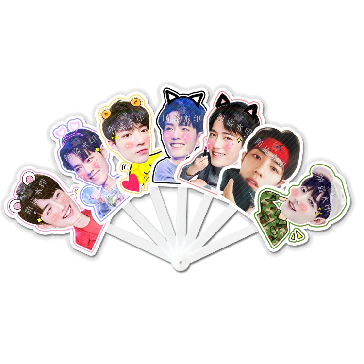 QUẠT CẦM TAY HÌNH TIÊU CHIẾN, VƯƠNG NHẤT BÁC TRẦN TÌNH LỆNH - QUẠT CẦM TAY HÌNH BJYX BÁC QUÂN NHẤT TIÊU