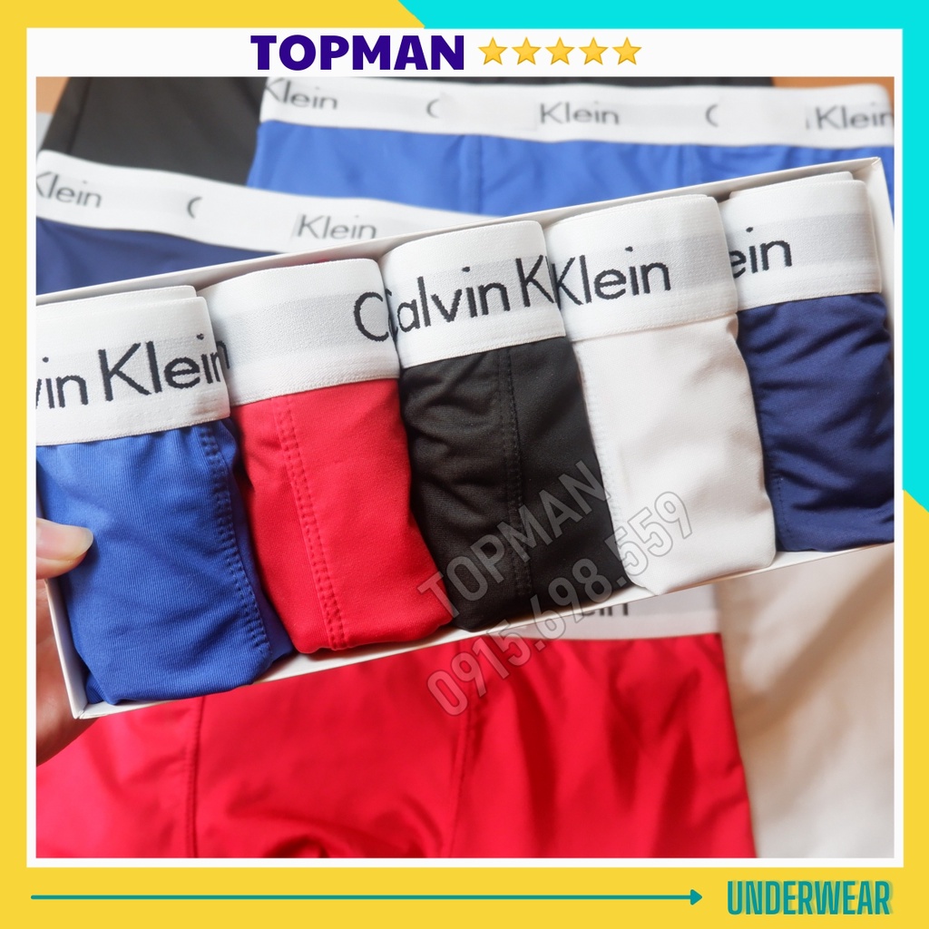 Quần sịp nam thun lạnh cao cấp co dãn 4 chiều quần lót nam đùi đồ lót nam boxer sexy (Che tên) - TOPMAN