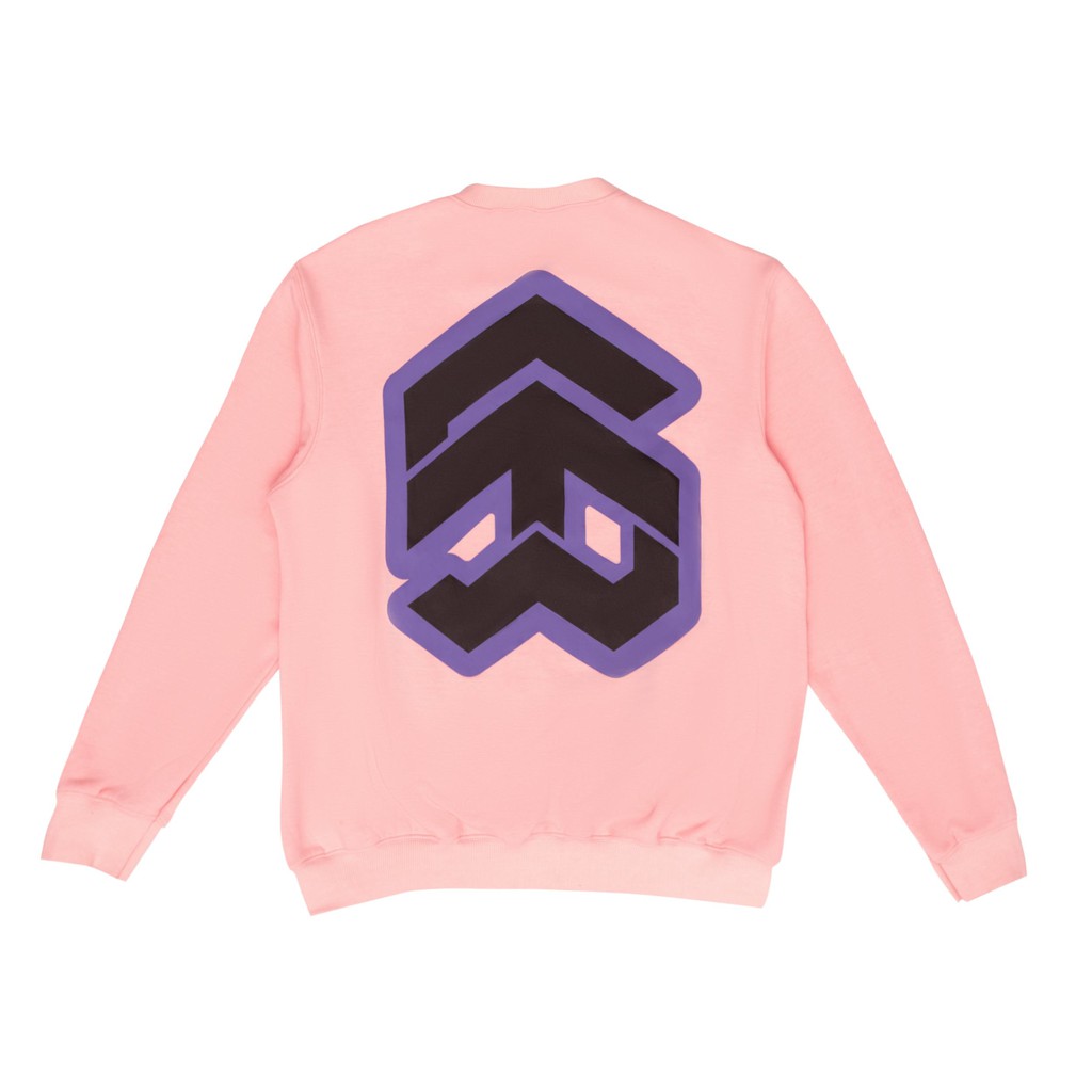 Áo Sweater 5THEWAY /stroke/ Big Logo Square Sweater Màu Hồng