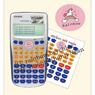 miếng dán nút phím cqm xanh mực máy tính bỏ túi cầm tay casio fx 570 vn plus