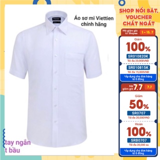 Áo sơ mi Trắng Tay ngắn Viettien