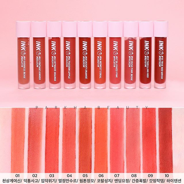 MỚI INK BLUR] Son kem lì Peripera Ink Matte Blur Tint 2019 lì mịn như nhung  | Shopee Việt Nam