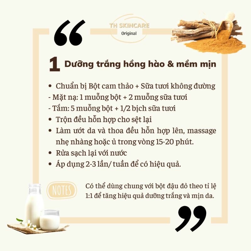 Bột cam thảo nguyên chất hữu cơ [ 500GR ] dưỡng trắng da, trẻ hoá, mờ thâm sạm