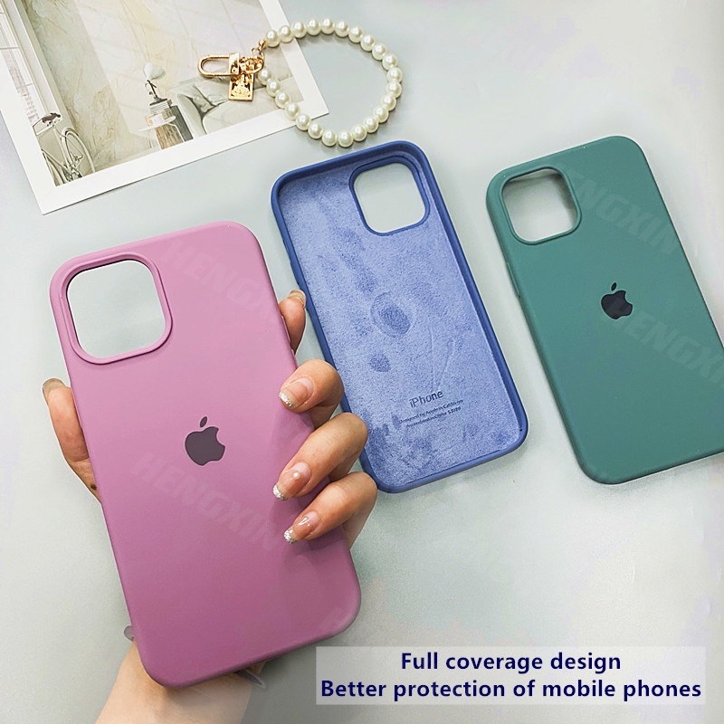 Ốp Lưng Silicone Mềm Màu Trơn Cá Tính Cho 7 7plus 8 8plus X Xr Xs 11 12promax Pluspro Max | BigBuy360 - bigbuy360.vn