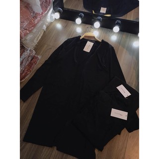 Cardigan dáng dài 2 màu