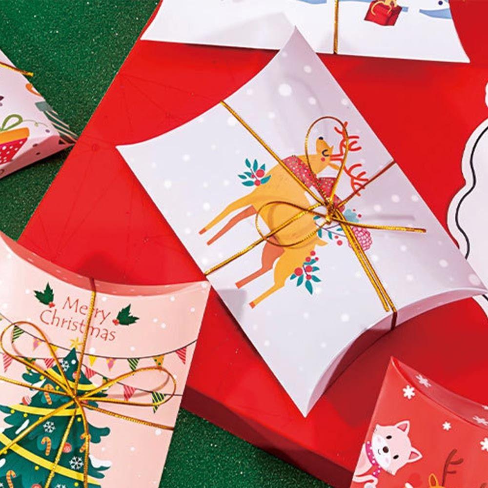 CONOPERY Bộ 10 Hộp Quà Giáng Sinh Trang Trí In Chữ Merry Christmas