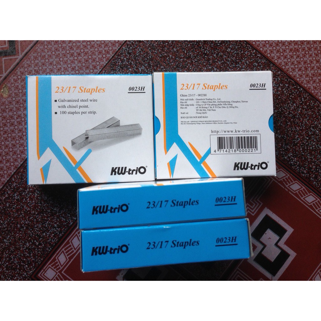 Đạn ghim Trio 23-15, dập 100 tờ hoặc Trio 23-17, dập 120 tờ, chính hãng - Kim bấm - Ghim dập
