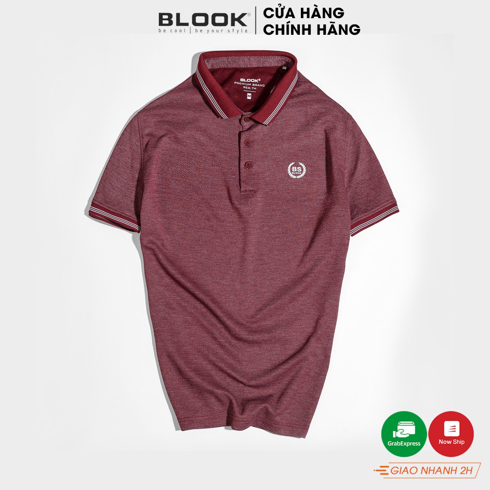 [Mã FAMALLT5 giảm 15% đơn 150K] Áo Polo nam Premium BLOOK chất vải thun dệt sợi dày dặ màu ĐỎ mã 23570 (HÌNH THẬT)
