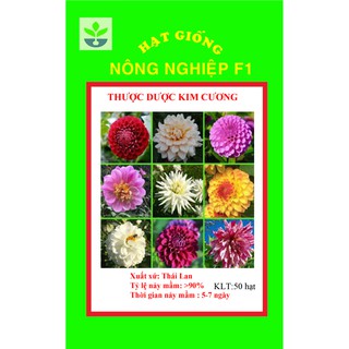 Gói 40 hạt giống thược dược kim cương