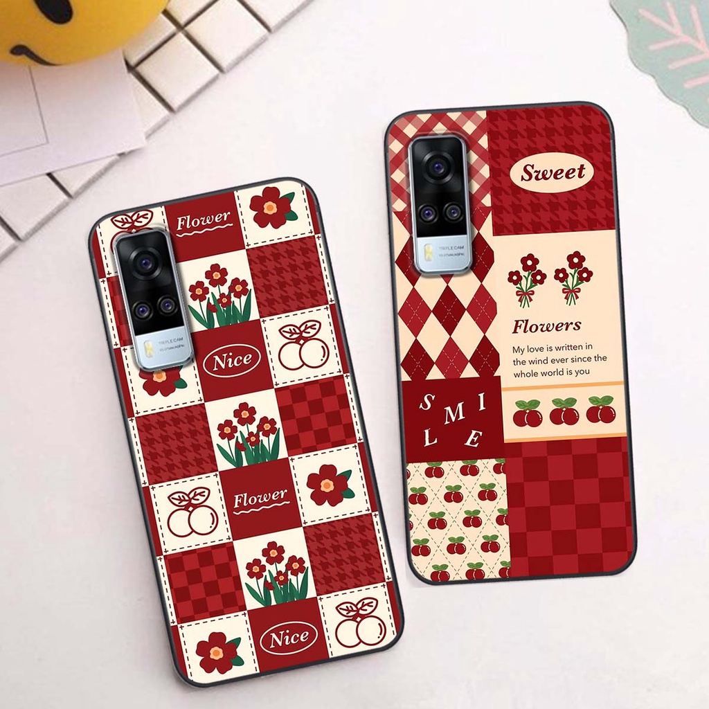 Ốp Vivo Y51 2020 họa tiết hoa, gấu thời trang, ốp dẻo bền đẹp