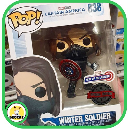 [Full Box Tặng Hộp Bảo Vệ] Mô hình Funko unoff nội địa Trung Winter Soldier Chiến Binh Mùa Đông Avengers siêu anh hùng