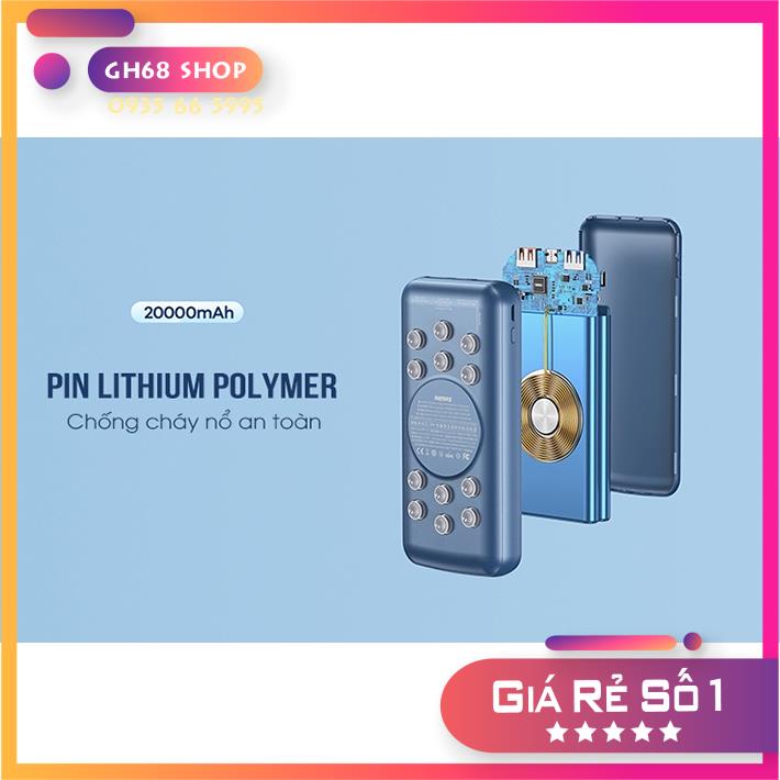 Sạc dự phòng không dây Remax RPP 207 20000mah Bảo hành 12 tháng