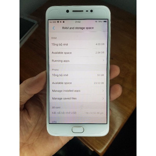 Điện thoại Vivo Y67A 4/32, 2 Sim, Chip MTK 6750 8 nhân để