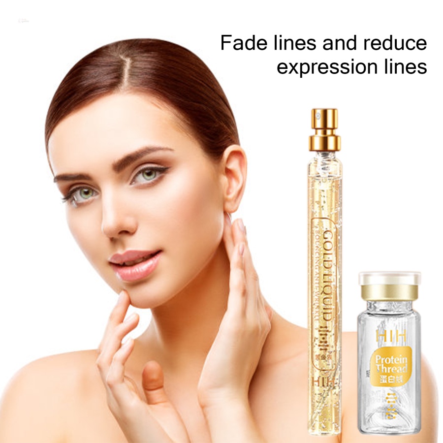 Set Tinh Chất Vàng 24k + Serum Protein + Tinh Chất Vàng 24k Dưỡng Ẩm Chống Nếp Nhăn Lão Hóa Chăm Sóc Da