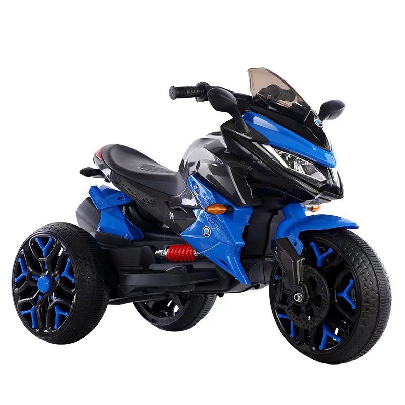 Xe máy điện moto 3 bánh trẻ em KIDVIET-PRO 5188 dáng thể thao (Đỏ-Trắng-Xanh-Vàng)