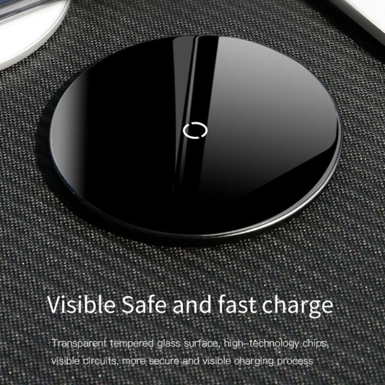Đế sạc nhanh không dây Baseus 10W Qi dành cho điện thoại thông minh_TOPBUY24HMall