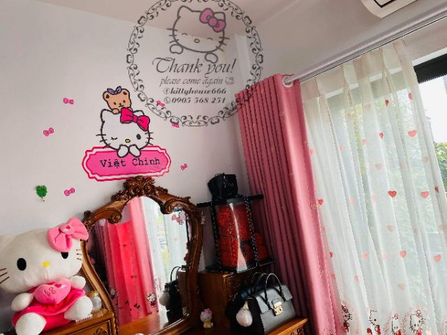 🌻DECAL BẢNG TÊN KITTY 1🎀 KITTY HOUSE