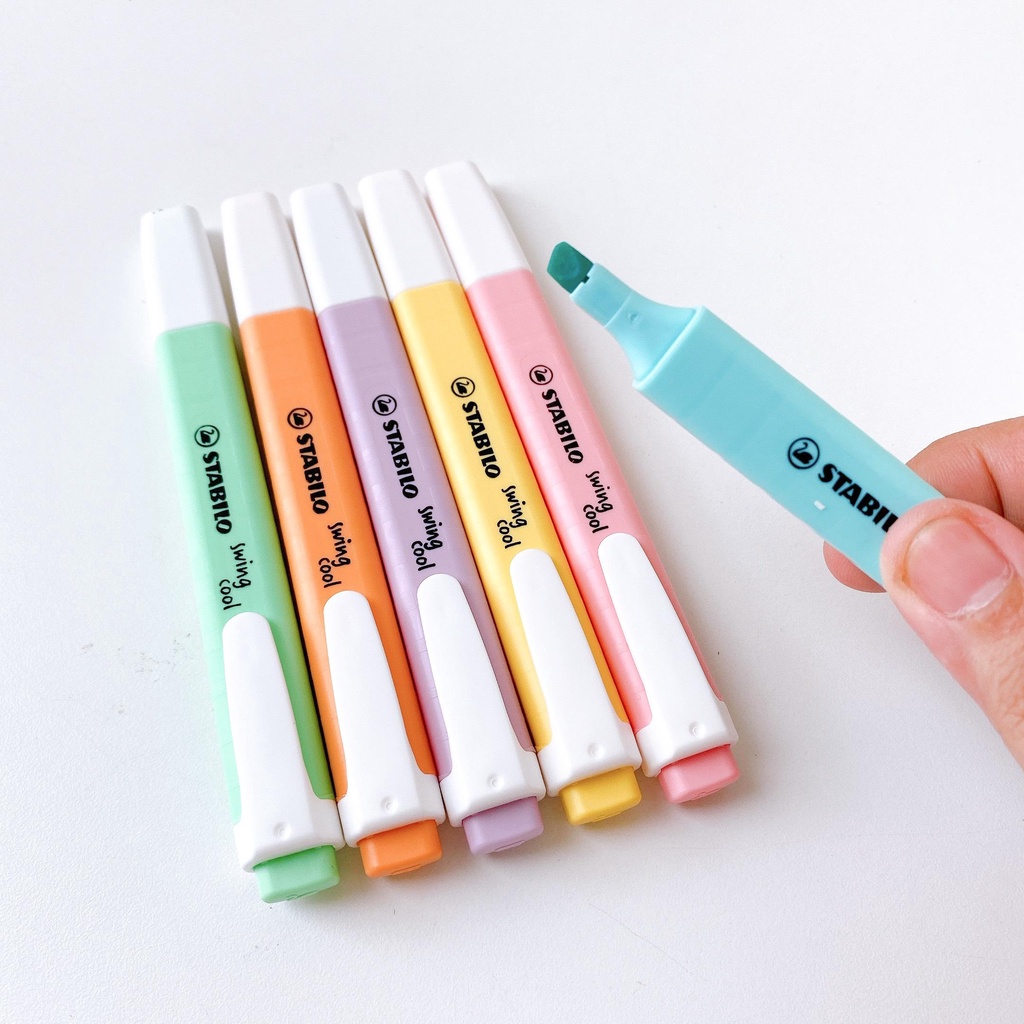 [Chính hãng] [Cây Lẻ] Bút dạ quang STABILO swing cool Pastel  - Bút Highlighter -  Hidari