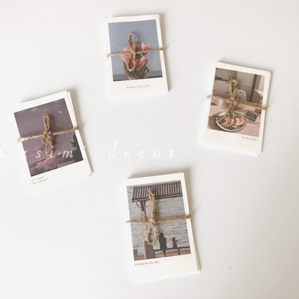 [FOLLOW US GIẢM 30K] 12 bìa ảnh giấy The Answer set C POSTCARD vintage trang trí bàn học dán tường Hàn Quốc Casimi Decor