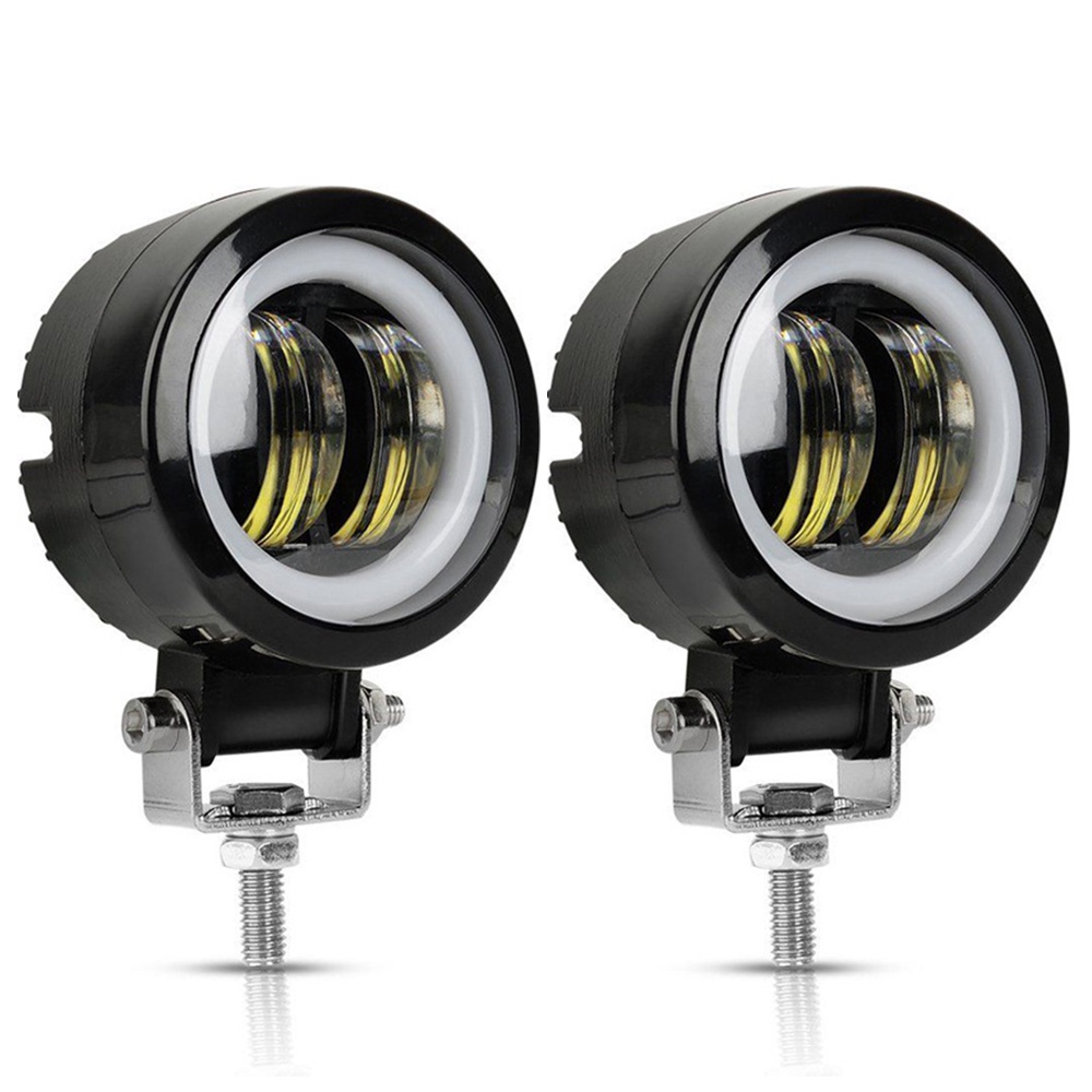 1 Đèn LED Tròn Mắt Thiên Thần 12V-80V Chống Nước Cho Xe Hơi Xe Máy