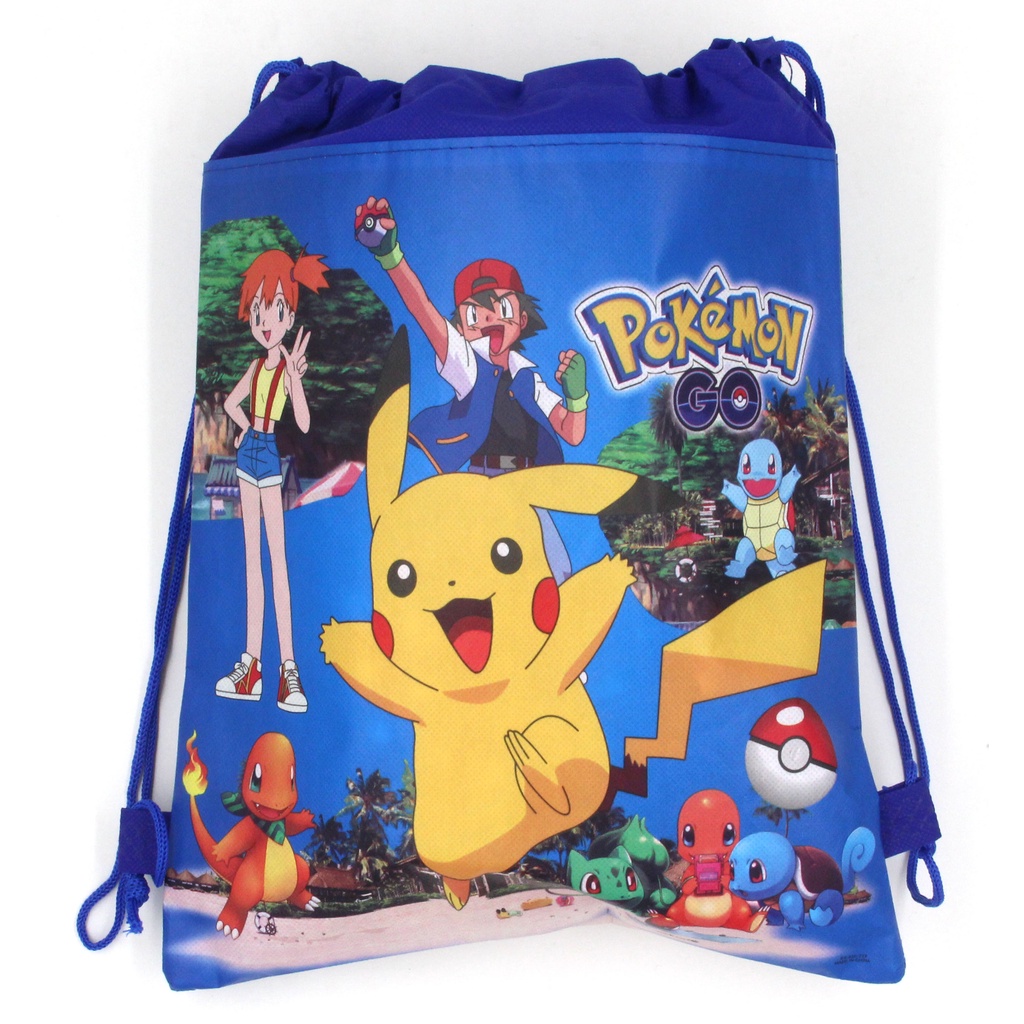 Ba Lô Nhỏ Bằng Vải Hình Pikachu Dễ Thương Trang Trí Tiệc Giáng Sinh / Sinh Nhật Cho Bé