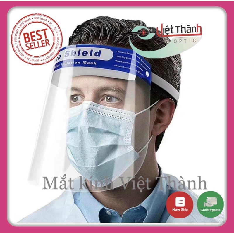 ❌có sẵn HCM❌ MÀNG CHẮN FACE shield kính chống giọt bắn chuyên dụng tấm chắn bảo hộ