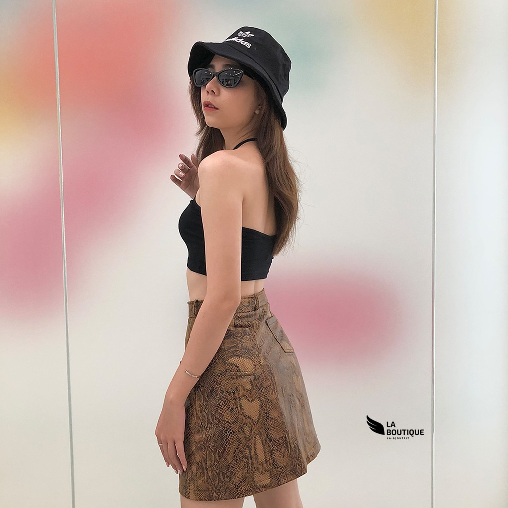 Áo Croptop Nữ Cổ Yếm Cột Dây Hoa Nhí FreesizeThun Gân LA BOUTIQUE LA11 | BigBuy360 - bigbuy360.vn